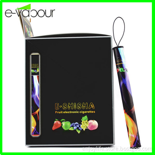 Popular Wholesale 500 Puffs Portable E Hookah Shisha Pen
